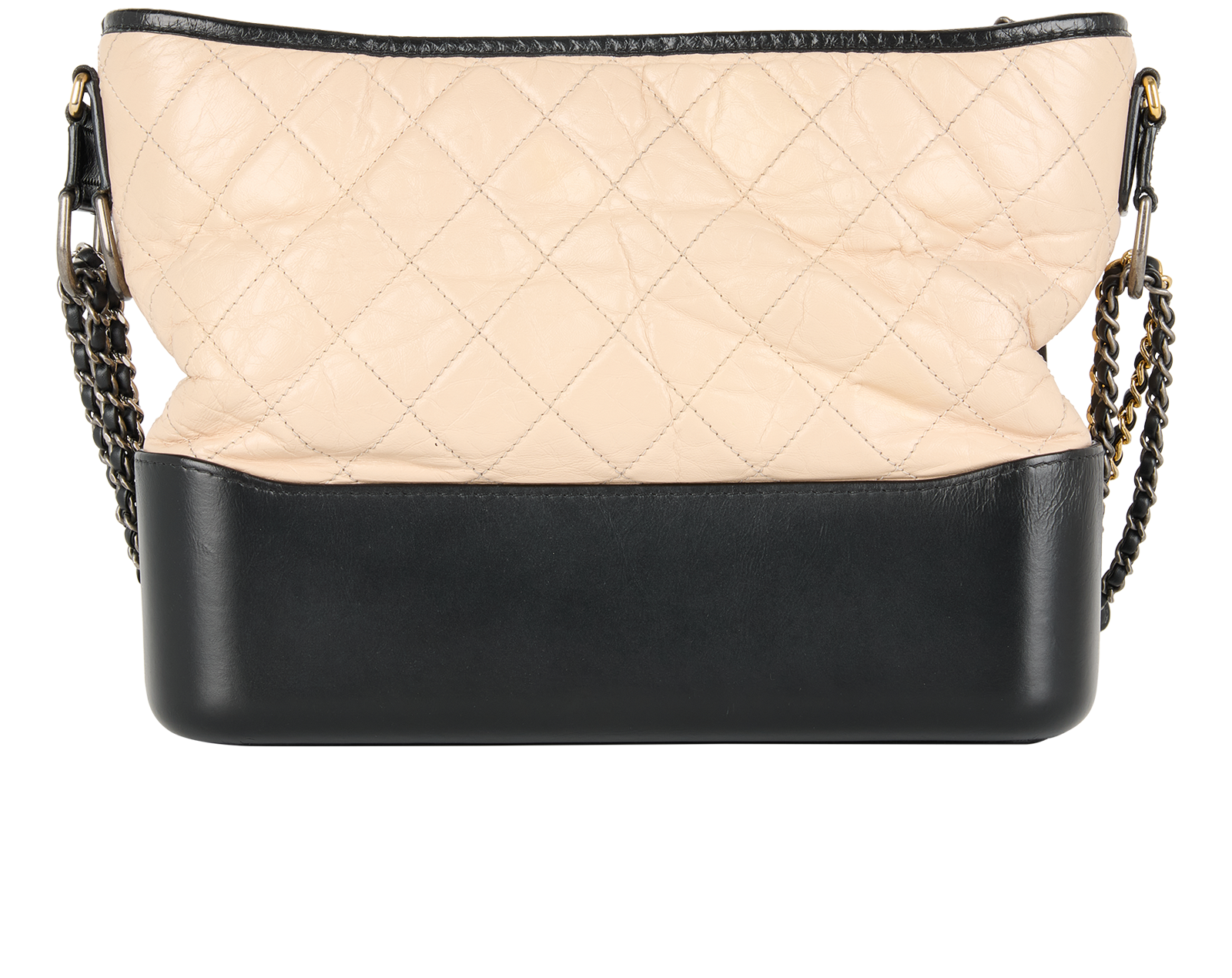 Medium Gabrielle, &pound;2,500, Handbags, Beige/Black, Leather, Back view